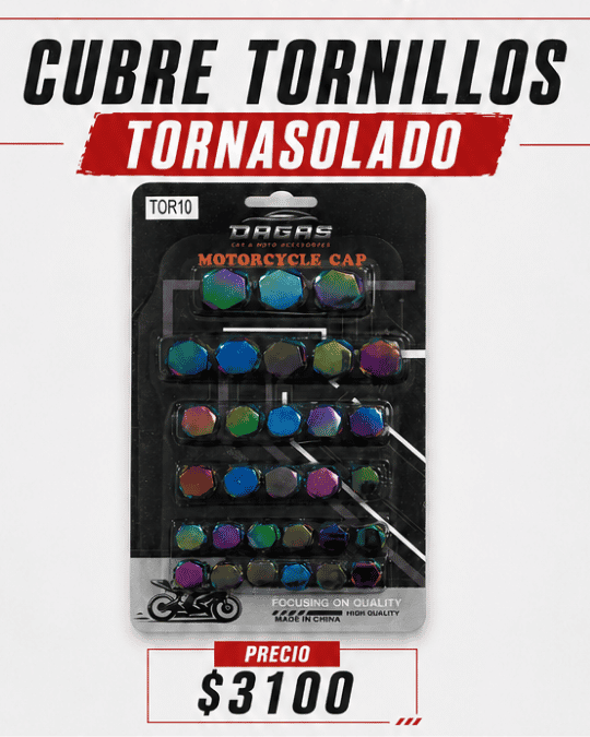 CUBRE TORNILLOS Y TUERCAS TORNASOLADO