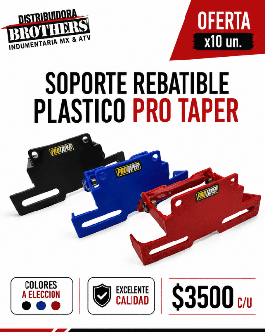 Soporte rebatible plastico pro taper