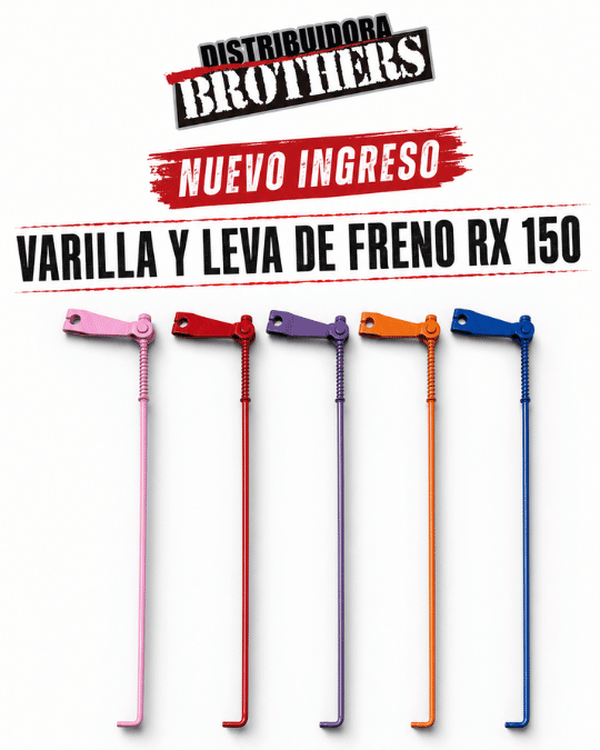 varilla y leva de freno rx 150